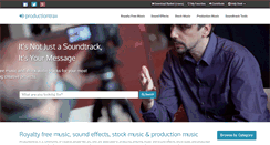 Desktop Screenshot of productiontrax.com